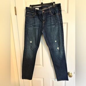 Women's Blue Distressed Jeans